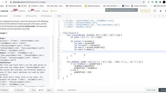 LeetCode Solutions | 721 | Accounts Merge смотреть онлайн