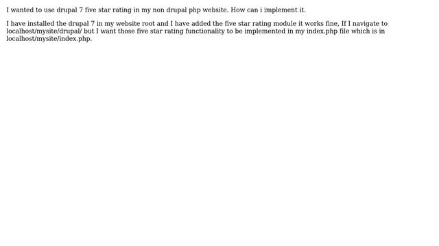Drupal: How to use drupal 7 module from non drupal php website? смотреть онлайн