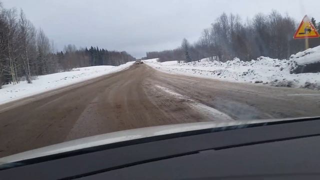 Дорога М8 Москва-Архангельск. От Емецка до Холмогор смотреть онлайн