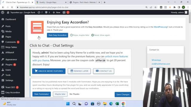 How To Add Whatsapp Chat In Wordpress| Whatsapp Chatt Kaise Add Karen| Tech Hitech смотреть онлайн