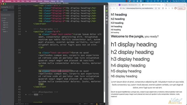 Bootstrap | typography смотреть онлайн