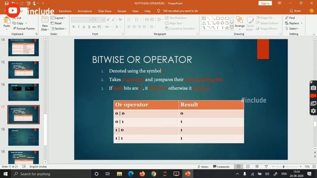 9.4-PYTHON(BITWISE OPERATORS) смотреть онлайн