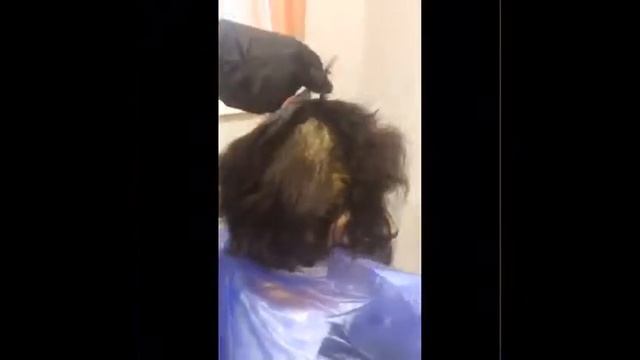 Окрашивание и стрижка. Салон Аура Красоты. смотреть онлайн
