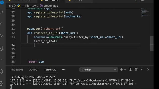 Implement Visits Tracking. Build and Deploy a Python Flask REST API with JWT #16 смотреть онлайн
