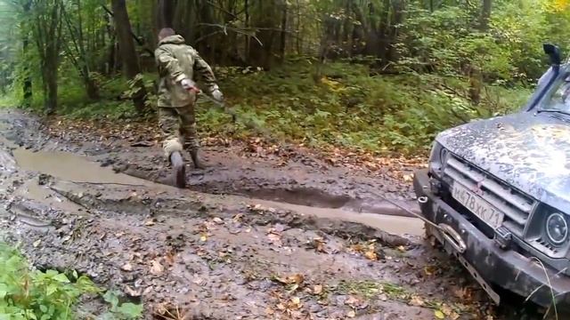 4x4 Offroad УАЗ Патриот, Паджеро 2 и кирпич на лесовозке смотреть онлайн