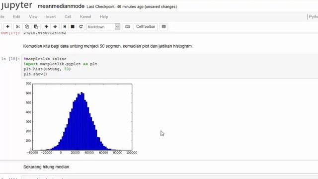 Belajar Python: Menghitung mean median dan mode смотреть онлайн