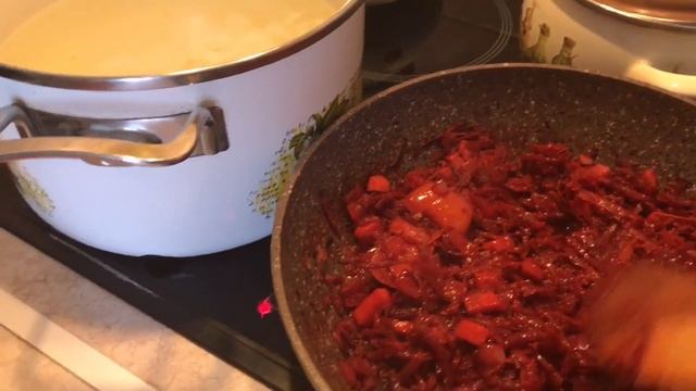 Постный обед из 3 - х блюд ( борщ , фасоль с овощами , гречка с грибной подливкой )и гарнир смотреть онлайн