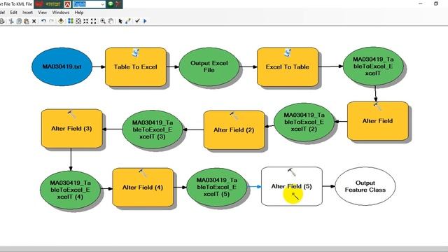 ModelBuilder Total Station Data (.Txt File) To Google Earth Data (.KML File) смотреть онлайн