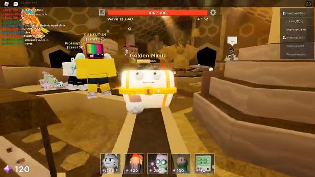 Golden Mimic Roblox Tower Heroes смотреть онлайн