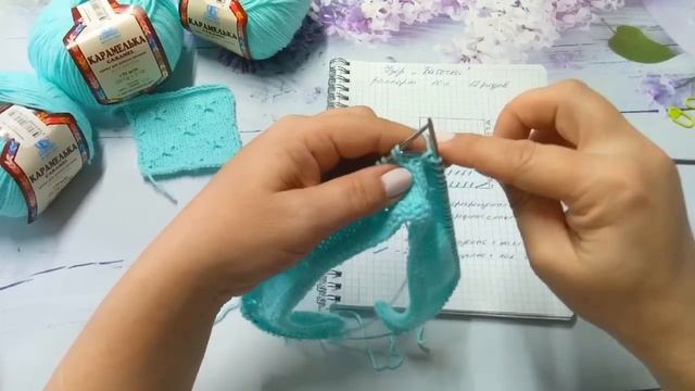 Детское платье спицами.Реглан сверху.Подробный МК. смотреть онлайн