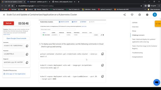 Scale Out and Update a Containerized Application on a Kubernetes Cluster | #GSP305 || #shorttrick смотреть онлайн