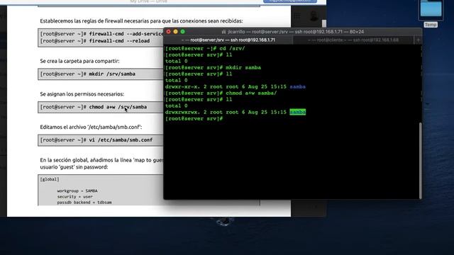 Servidor CIFS (Samba) - RedHat y CentOS 7 смотреть онлайн