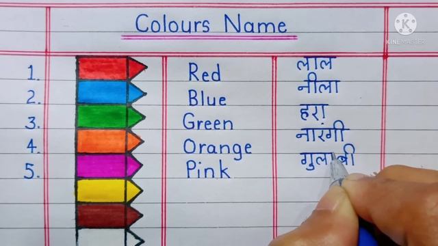 10 colours name in hindi and english | colours name | रगों के नाम | rangon ke naam смотреть онлайн
