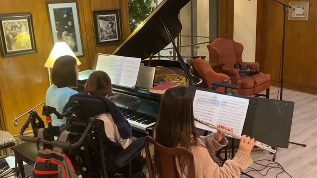 Bach Sonata in G Minor for Piano and Flute Movement 1 смотреть онлайн