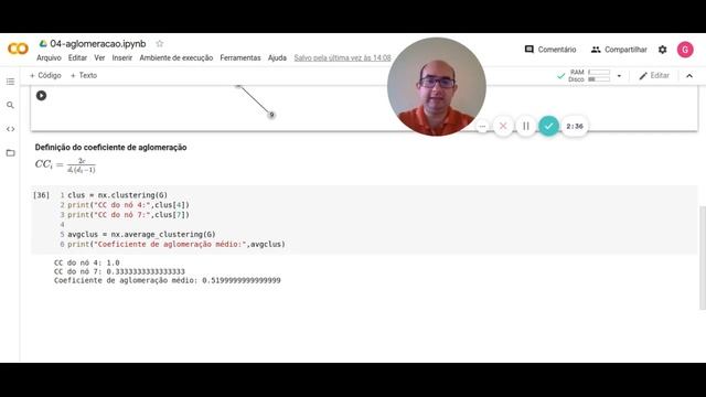 Medindo aglomeração com a NetworkX смотреть онлайн