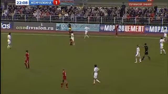 Мордовия (Саранск) - Жемчужина-Сочи 2:1 (1-й тайм) смотреть онлайн