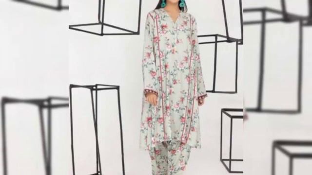 Latest Printed suit Design Collection 2023//Same Print Shalwar Qameez Designs смотреть онлайн
