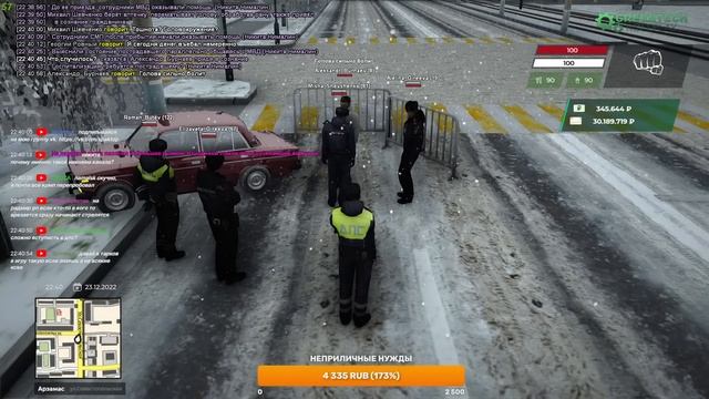 ЗИМНИЙ ПАТРУЛЬ! СТРИМ! | [GreenTech Rp][CRMP] смотреть онлайн