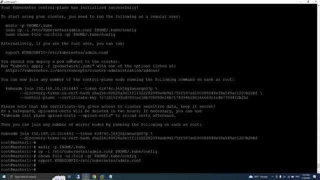 initilize kubernetes cluster with kubeadm смотреть онлайн