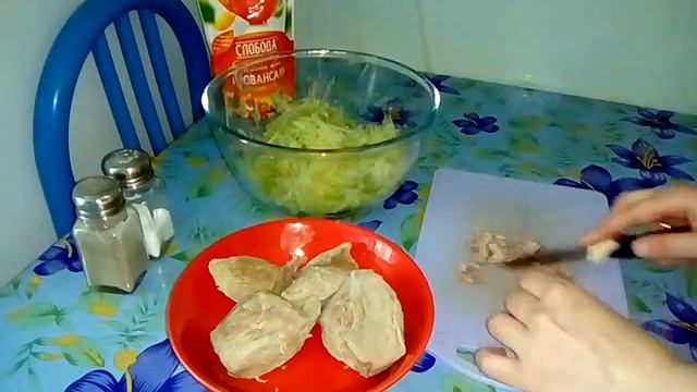 Салат из зеленой редьки с мясом смотреть онлайн