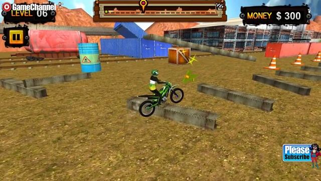 Trials Gold 3D, 3D Motorcycle Game, Motorcross Racing Games, Games for Children смотреть онлайн