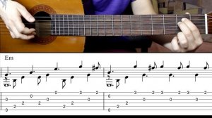 Вальс из к/ф "Мой ласковый и нежный зверь" | На гитаре + разбор | Ноты Табы