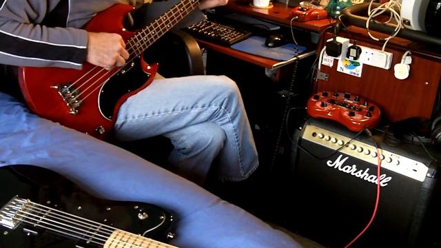 E7 bass groove...ish Epiphone EB-O SG Bass смотреть онлайн