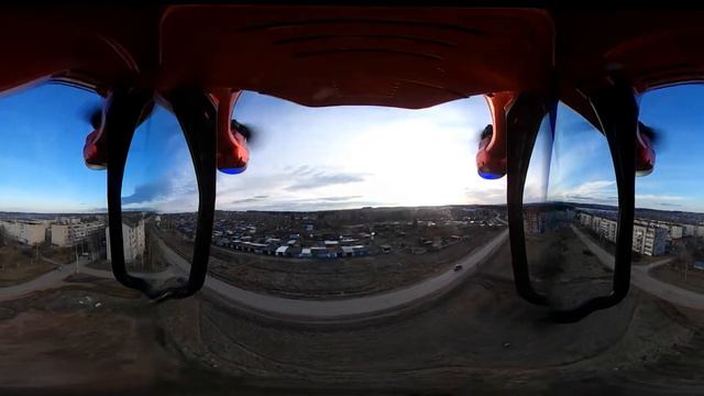 Drone SJRC s30w + Eken Pano360 Полет Нытва смотреть онлайн
