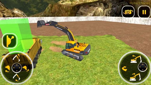 Construction Vehicles - Heavy Excavator Crane Simulator Road Builder - Best Android Gameplay смотреть онлайн