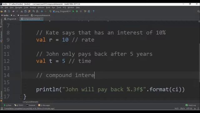 compound interest in kotlin смотреть онлайн