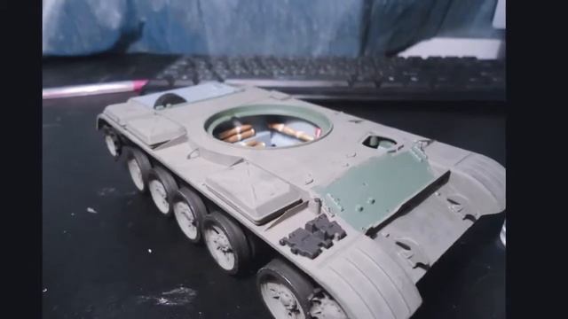 Сборная модель танка Т-55А от "СКИФ" смотреть онлайн