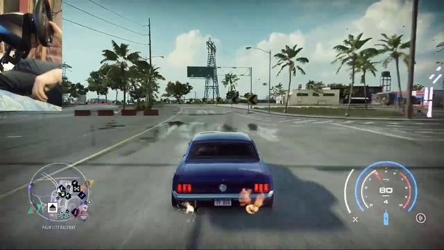 Driving a 65' Ford Mustang l NFS Heat l steeringwheel gameplay смотреть онлайн