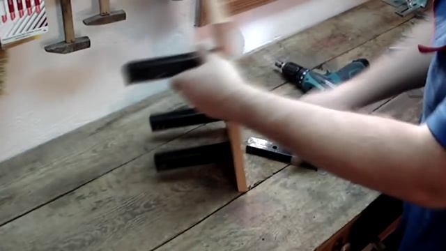 Самодельная стойка для рубанка. смотреть онлайн
