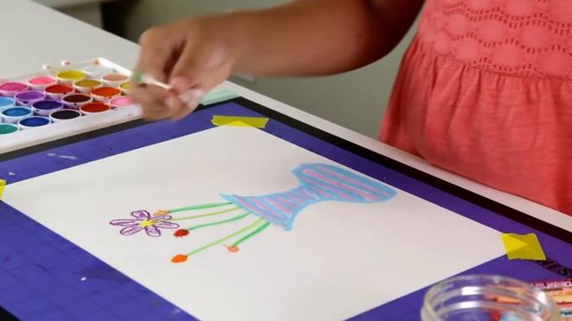 Painting For Kids: Classic Oil Pastel Painting Technique