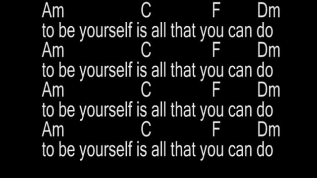 BE YOURSELF- Audioslave,GUITAR CHORDS AND LYRICS смотреть онлайн
