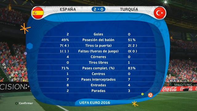 PES 2016 - España vs Turquía - EURO2016 смотреть онлайн