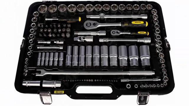 Лучший профессиональный набор ручного инструмента мастерам для ремонта автомобиля BERGER BG148-1214 смотреть онлайн