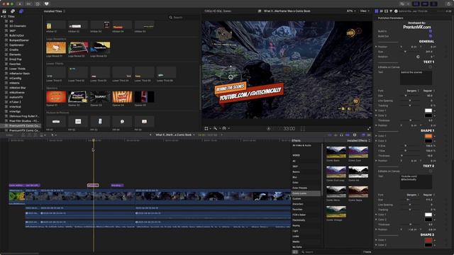 This Plugin Adds Comic Book STYLE to YOUR Videos in Final Cut Pro смотреть онлайн
