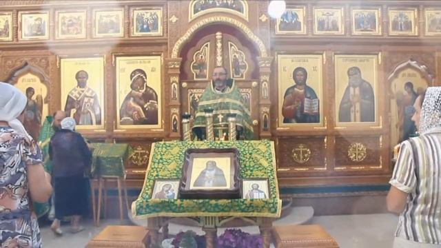 Престольный День в храме преп. Серафима Саровского в п. Новониколаевский. смотреть онлайн
