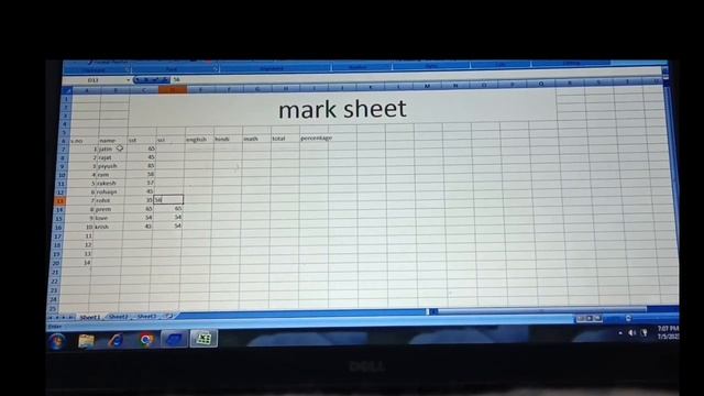 learn a excel sheet name is marksheet please like смотреть онлайн