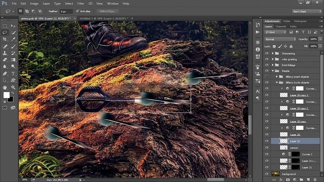 How to Create Flexible, Updatable Composite Images using Smart Objects in Adobe Photoshop смотреть онлайн