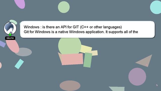 Windows : is there an API for GIT (C++ or other languages) смотреть онлайн