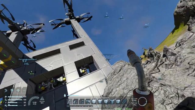 Space Engineers 3. Стационарный автоматический бур. смотреть онлайн