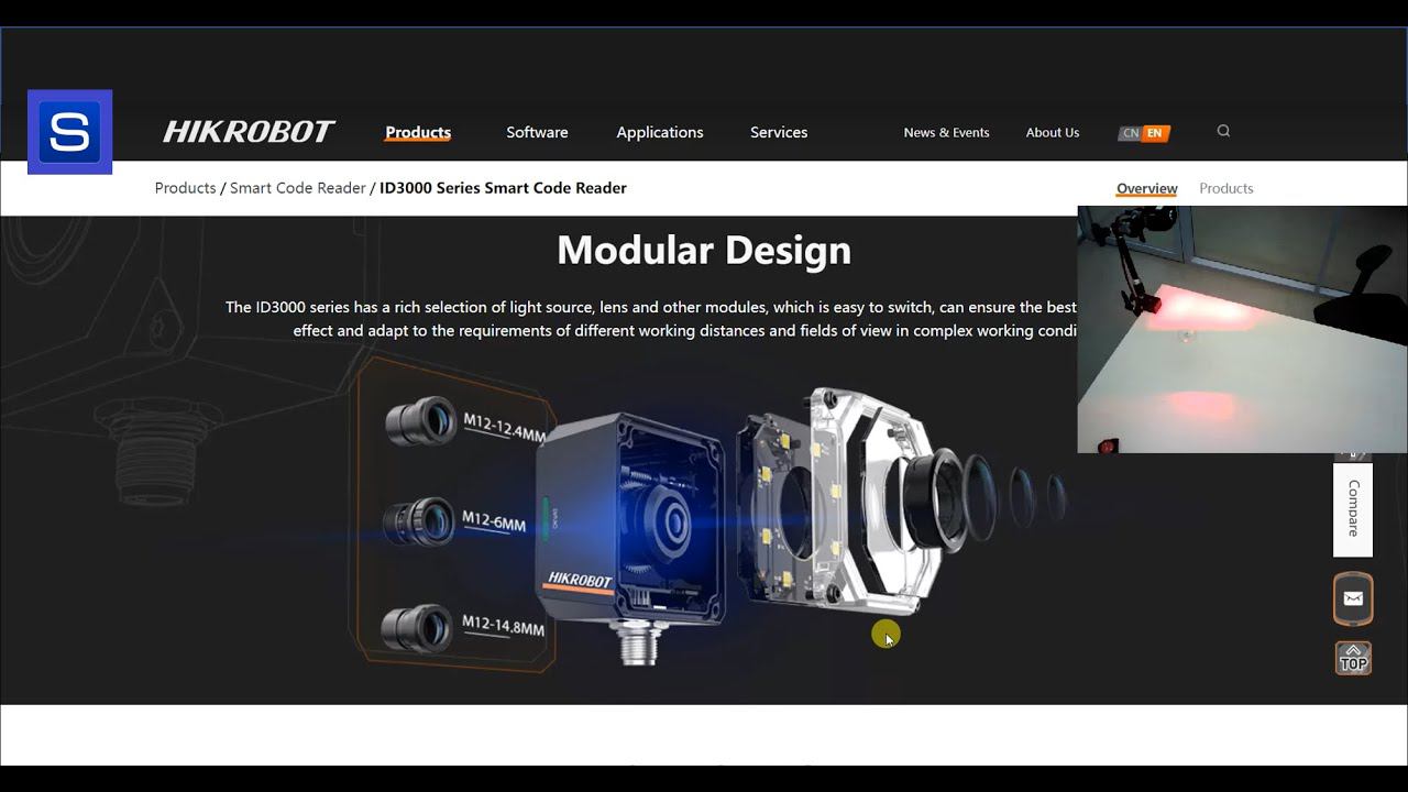 Настройка считывателя кодов Hikrobot MV ID3013PM 06M SENSOTEC смотреть онлайн