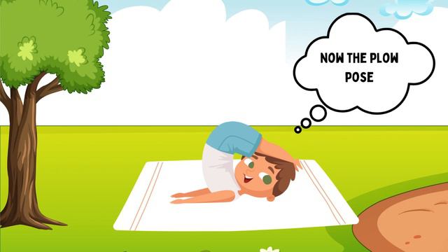 Colorful Simple Animated Yoga Poses for Kids Presentation смотреть онлайн