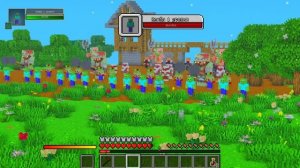 Атака вампиров в майнкрафт #1 | Вампиры 1.lvl vs Зомби 5.lvl