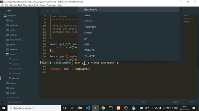 How To Verify Email After Registration In Laravel | Laravel Email Verification | Email Verify  HIND