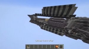 Minecraft Create: Aeronautics, Iron Frigate airship.