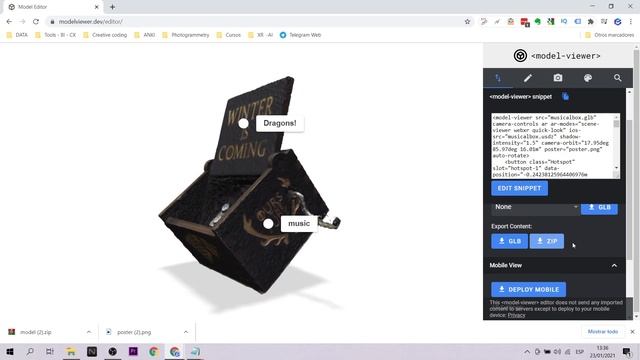 Crea Realidad Aumentada para Pagina Web | Model Viewer (EN Captions) смотреть онлайн