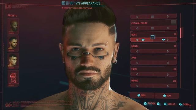 Cyberpunk 2077 - Handsome Male V Character Creation